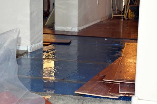 Professional Water Damage Restoration technician working in Marion, WI